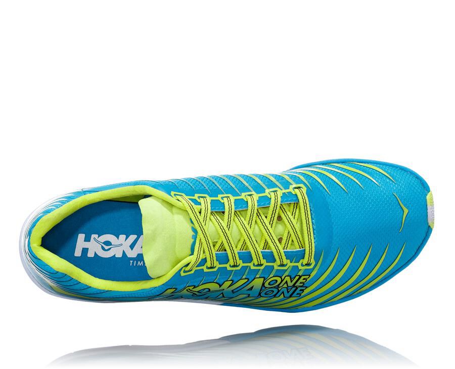 Spikes Womens - Hoka One One EVO XC - Blue/Green - NVIFBDG-59